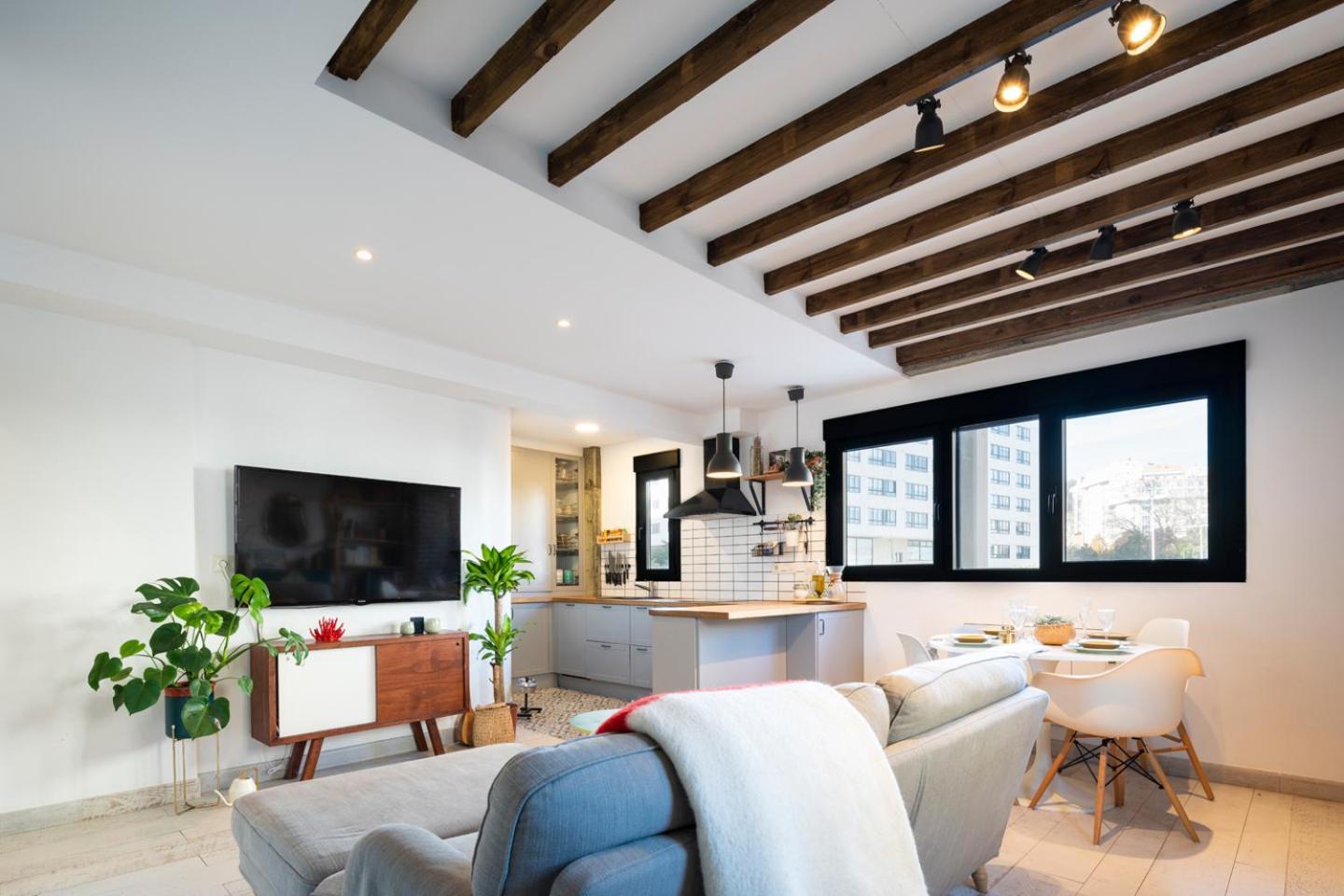 Duplex De Diseno Cerca De Riazor Corunha Exterior foto